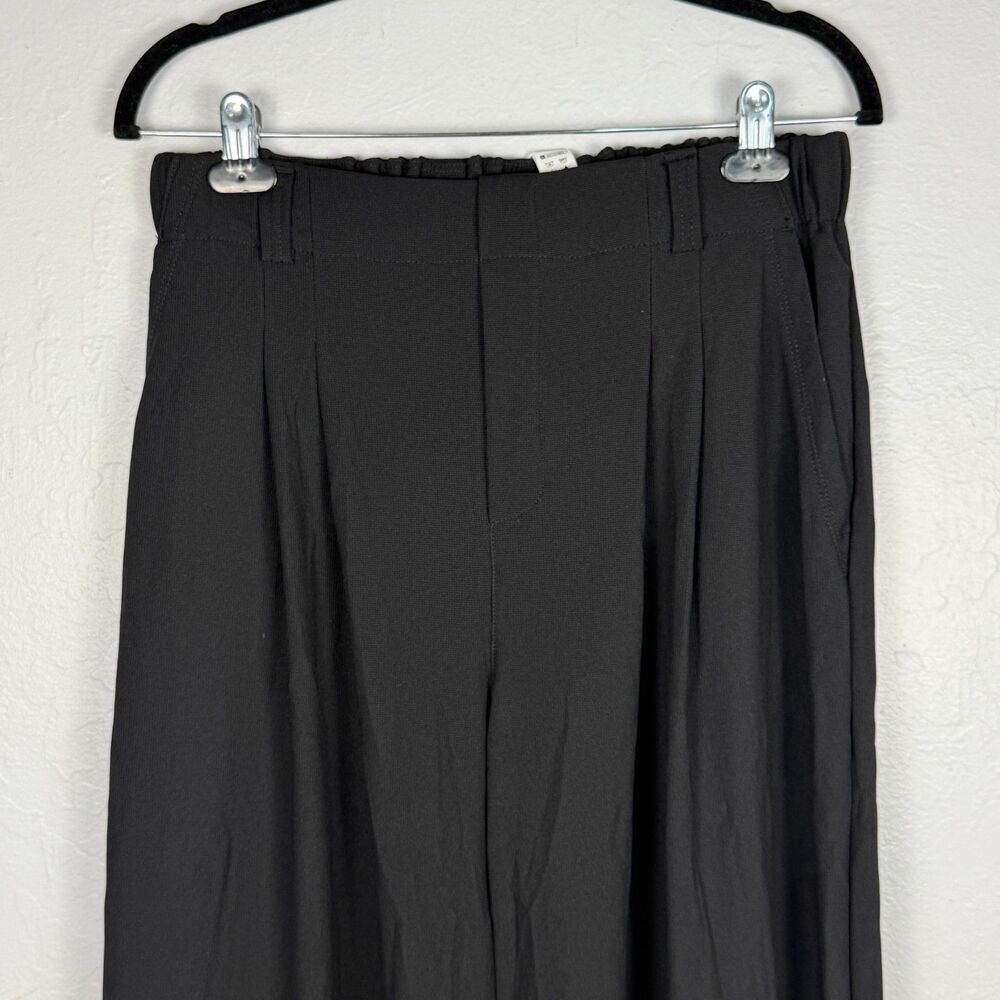 Halara Flex High Waisted Pocket Wide Leg Waffle Work Pants Black L NWT - Picture 5 of 8